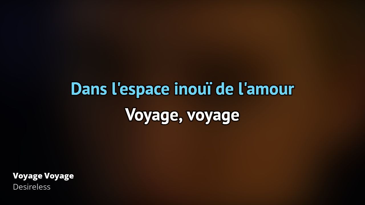 desireless voyage voyage tekst